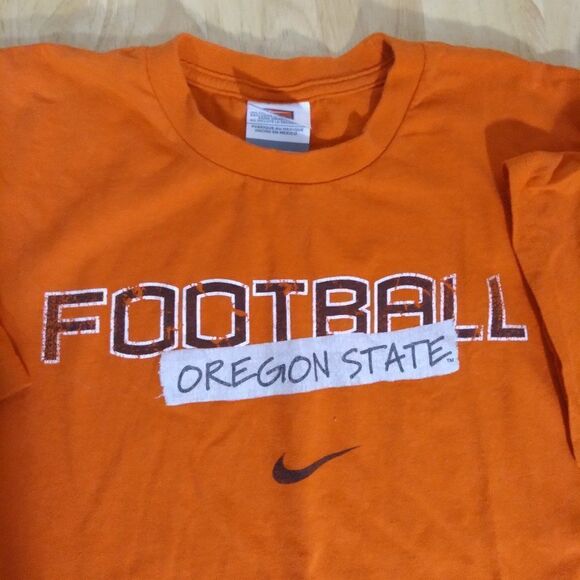 Vintage Nike Center Swoosh Oregon State Beavers Football T-Shirt - Picture 1 of 8